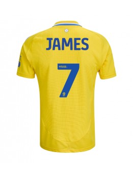 Leeds United Daniel James #7 Replika Borta Kläder 2024-25 Kortärmad